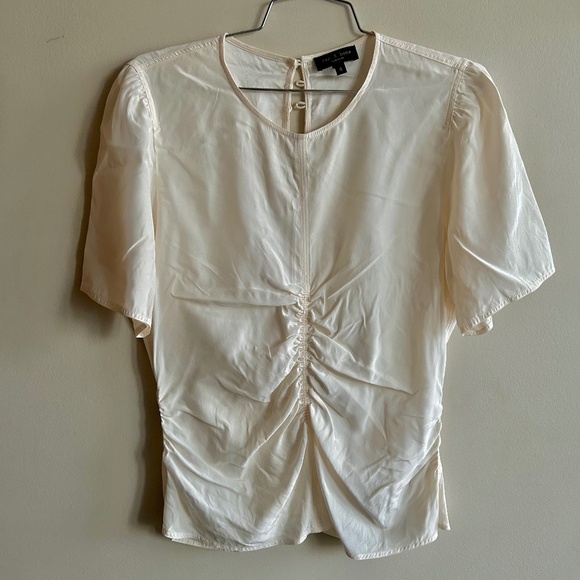 Rag & Bone Maris Charmeuse Silk Tee - Size 8 - Picture 2 of 10